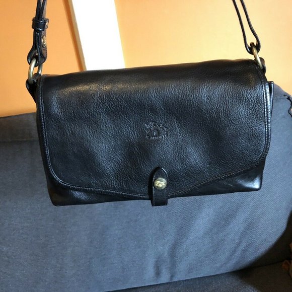 IL BISONTE SHOULDER BAG IN COWHIDE LEATHER A2468 C - Picture 1 of 8